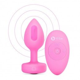 B-Vibe - Vibrating Heart Plug S/M Pink Remote Control