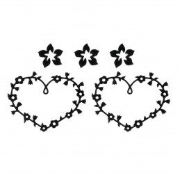3D Tattoos Heart Flower
