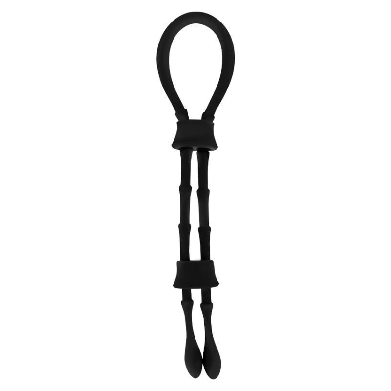 Ohmama Fetish - Silicone Cord-cock And Testicles Ring