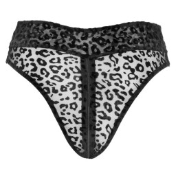 Noir Handmade - Panties Of Leopard Flock With Zipper