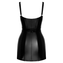 Noir Handmade - Starlet Wetlook Minidress With Ring Belt