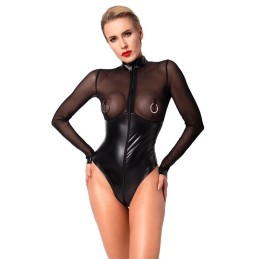 Noir Handmade - Edge Wetlook And Mesh Body With Rings