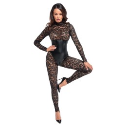 Noir Handmade - Enigma Lace Catsuit With Underbust Bodice