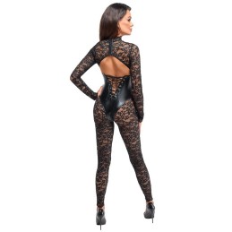 Noir Handmade - Enigma Lace Catsuit With Underbust Bodice