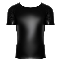 Noir Handmade - Wetlook T-shirt With Snake Wetlook Sleeves