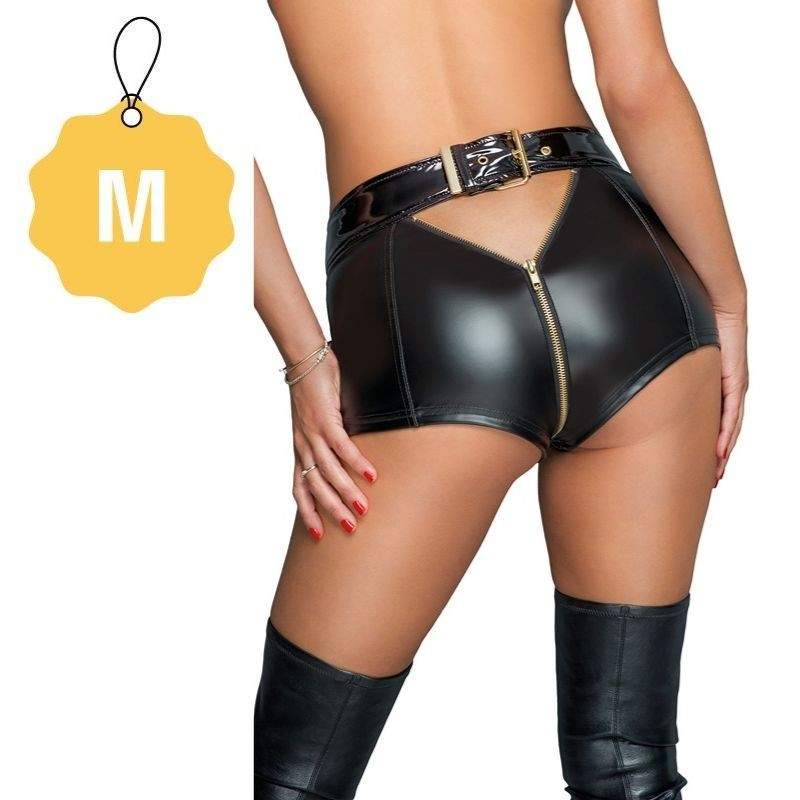 Noir Handmade - Sexy shorts with full zip M Size