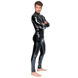 Black Level - Vinyl Jumpsuit With a 3-way Metal Zip