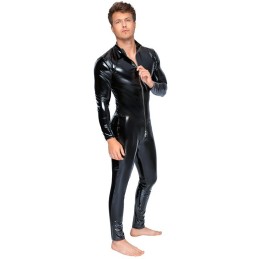 Black Level - Vinyl Jumpsuit With a 3-way Metal Zip