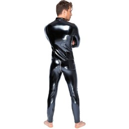 Black Level - Vinyl Jumpsuit With a 3-way Metal Zip