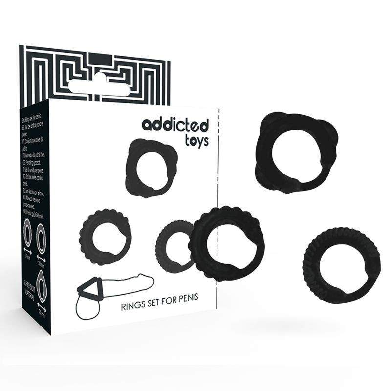 Addicted Toys - C-ring Set Black