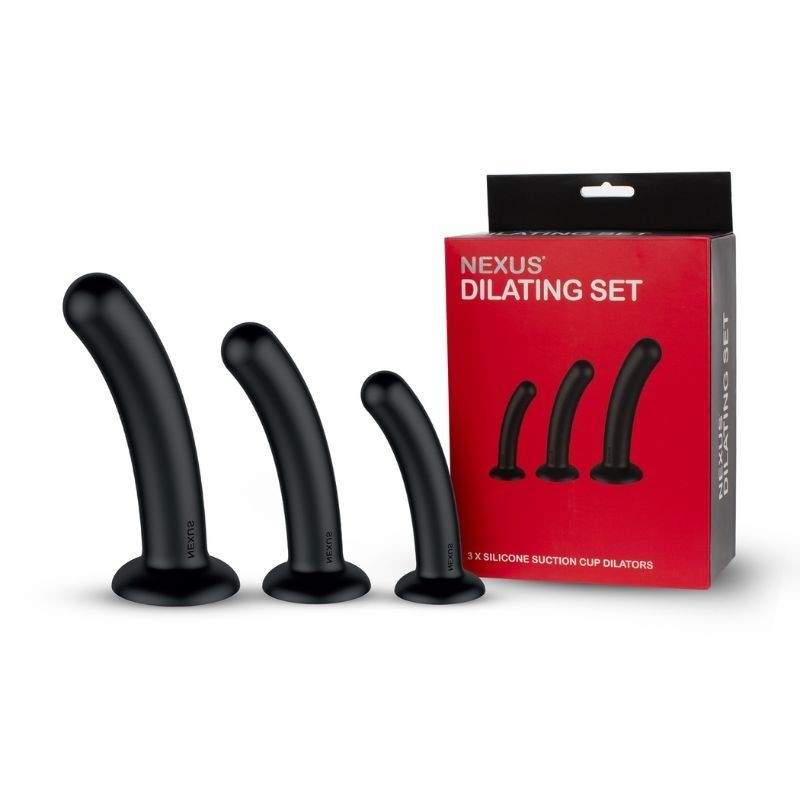 Nexus - Dilator Set Silicone Anal Dildos (S,M,L) Black