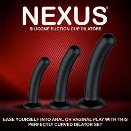 Nexus - Dilator Set Silicone Anal Dildos (S,M,L) Black