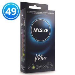 MY SIZE - MIX CONDOMS 49 MM 10 UNITS