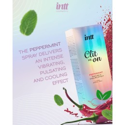 Intt - Clit Me On Vedel Vibraator Sprei Peppermint 12ml