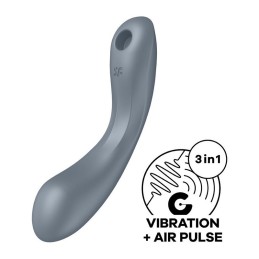 SATISFYER - CURVY TRINITY 1 AIR PULSE VIBRATION GREY