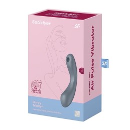 SATISFYER - CURVY TRINITY 1 AIR PULSE VIBRATION GREY