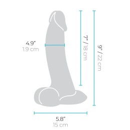 Realistic Curvy Dildo - B-VIBE 23 CM SlipSkin