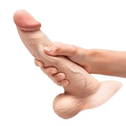 Realistic Curvy Dildo - B-VIBE 23 CM SlipSkin