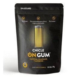 WUG GUM - ON CAFFEINE, GINSENG AND GUARANA GUM 10 UNITS