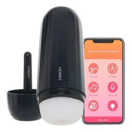 Svakom - Sam Neo 2 Pro Interactive Heating, Sucking & Vibrating Masturbator Blue