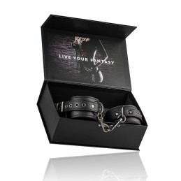 EASYTOYS FETISH COLLECTION - BLACK LEATHER HANDCUFFS