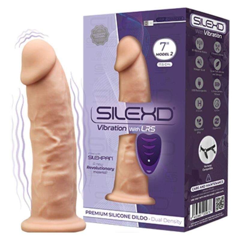 REALISTIC PENIS VIBRATOR SILEXD - MODEL 2 SILICONE PREMIUM SILEXPAN REMOTE CONTROL 17.5 CM