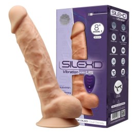 Realistic Penis Vibrator Silexd - Model 1 Silicone Premium Silexpan Remote Control 20cm