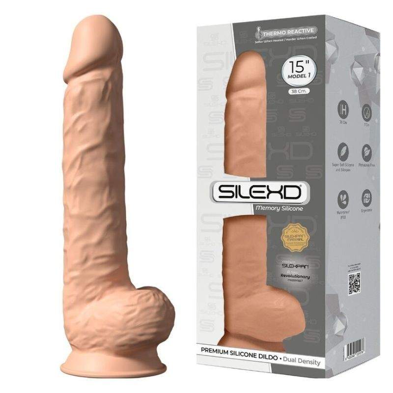 Realistlik Dildo 38 cm - Premium Silexpan Silikoon