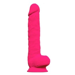 Realistic Dildo 38cm - Premium Silicone Fuchsia