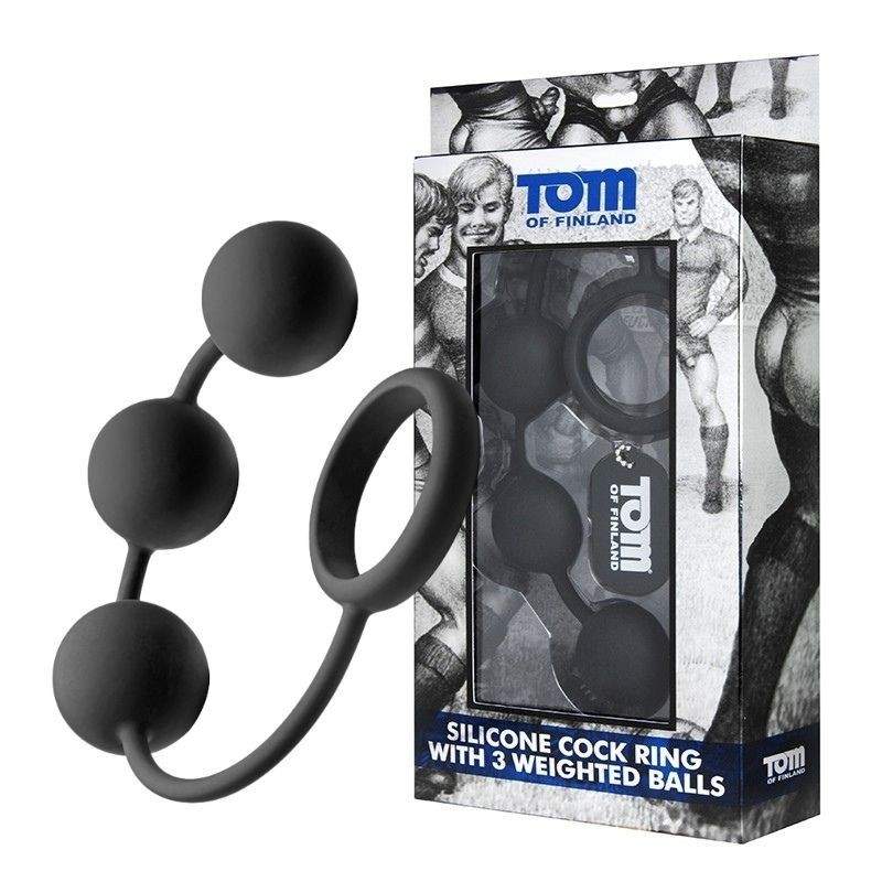 TOM OF FINLAND TOOLS - SILIKOONIST PEENISERÕNGAS KOLME ANAALKUULIGA