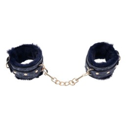 Fur Handcuffs Cougar Blue by Sportsheets