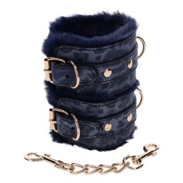 Fur Handcuffs Cougar Blue by Sportsheets