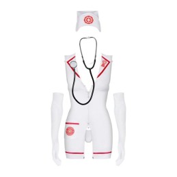 Obsessive - Nurse Costume and Stethoscope White S/M