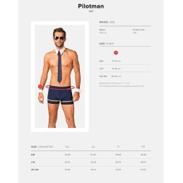 Obsessive - Pilotman Set Blue S/M