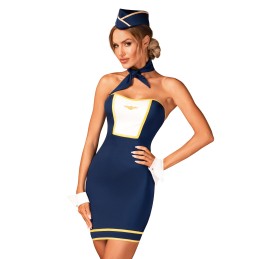 Obsessive - Stewardess Uniform Blue M/L