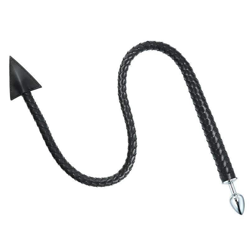 Devil Tail Buttplug and Weaved Whip