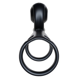 SVibe - JOVI Couples Ring Black Pideva Kliitori Stimulatsiooniga Peeniserõngas