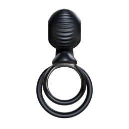 SVibe - JOVI Couples Ring Black Pideva Kliitori Stimulatsiooniga Peeniserõngas