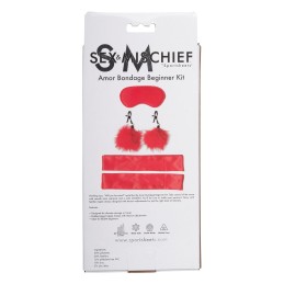 Sportsheets - S&M Amor Bondage Beginner Kit Red