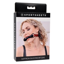 Sportsheets - Saffron Silicone Bit Gag Black