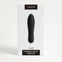 Svakom - Tulip Vibrator Black Мощный Вибратор-Пуля