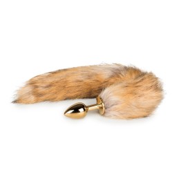 FOX TAIL REBASESABA KULDNE 42CM ANAALTAPP METALLIST VÄIKE