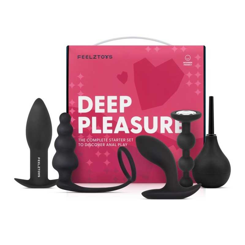 Deep Pleasure Anal Plug and Douche Set by FeelzToys