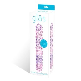 Glas - Purple Rose Nubby Glass Dildo