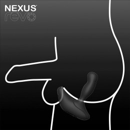 Nexus - Revo Stealth Rotating Vibro Prostata Stimlator App Enabled Black
