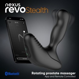 Nexus - Revo Stealth Rotating Vibro Prostata Stimlator App Enabled Black
