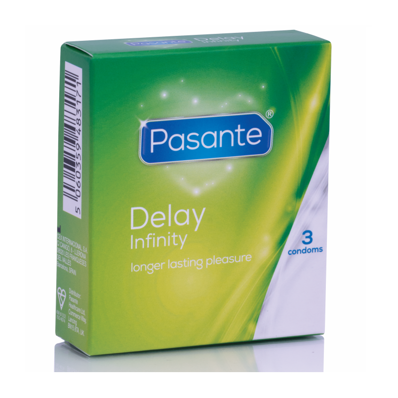 PASANTE - KONDOOMID DELAY INFINITY EJAKULATSIOONI PIDURDAVAD 3 TK