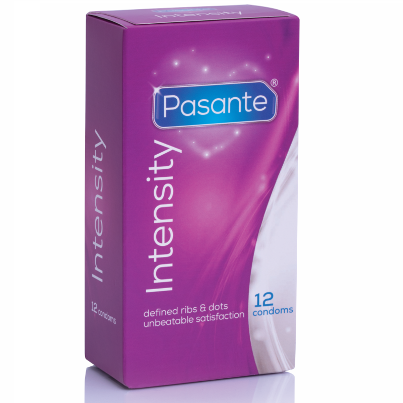 Pasante Condoms - Kondoomid Ribs & Dots Intensity 12 tk