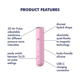 Satisfyer Air Pulse - First Kiss Pressure Wave Vibrator and Clitoral Stimulator