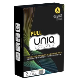 Uniq Pull Condoms - Безлатексные презервативы 6 шт.